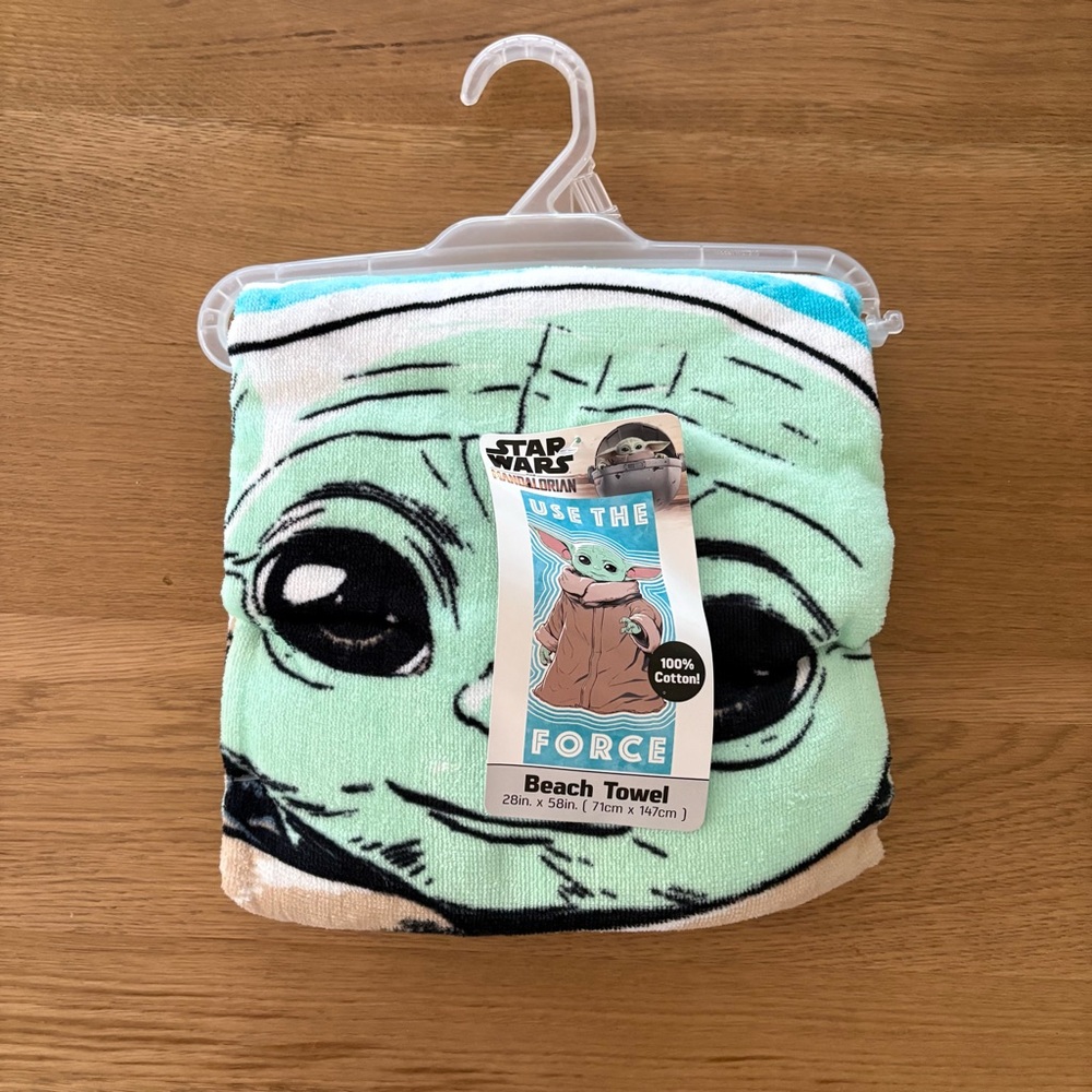 Star Wars baby yoda kids beach towel. 5/$25